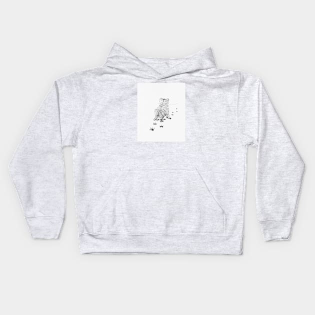 Following the Footsteps Kids Hoodie by Art is Sandy